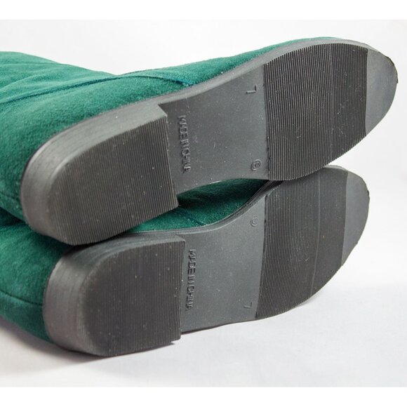 Jack Sprat Womens Houston Hunter Green Mid-Calf Suede Scrunch Boots Size 7 - Picture 3 of 12